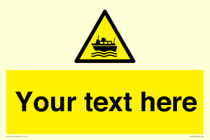 Custom warning ferries crossing vessels